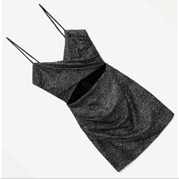 ZARA PATTERNED CUT OUT DRESS - Picture 4 of 14